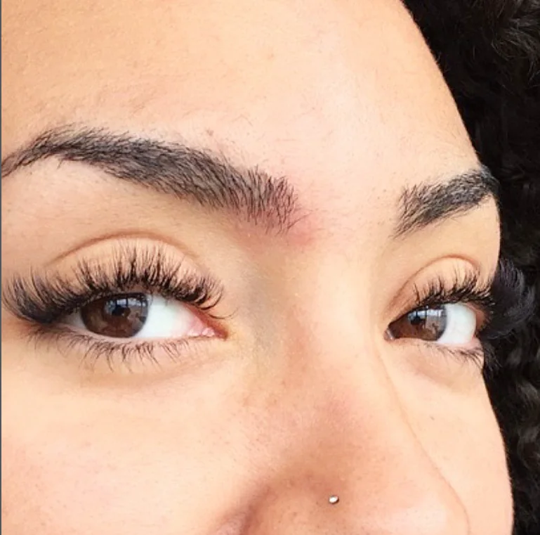 Volume lash extensions and shaped brows at Whitby Shores